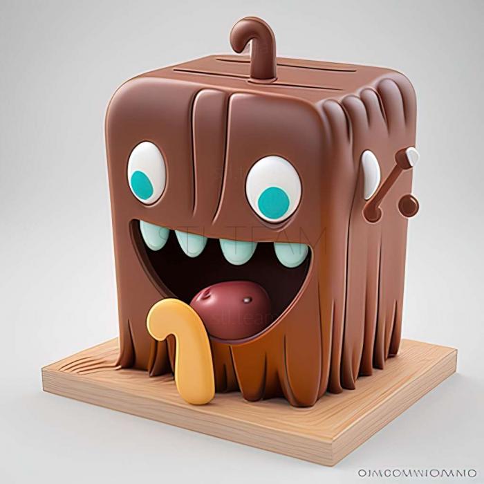 3D model Pudding Monsters game (STL)